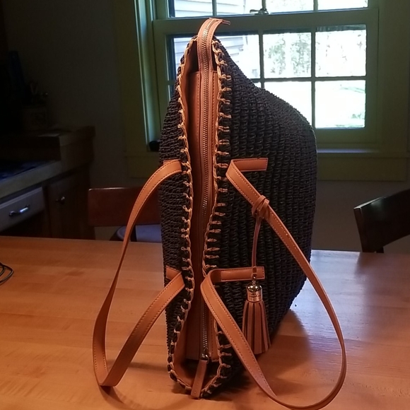 Talbots straw tote - Picture 5 of 8